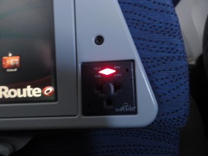 Air Canada's power outlets in the seats suck.